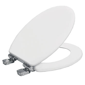 Image of Bemis Greenline Soft-Close Toilet Seat Wood White 