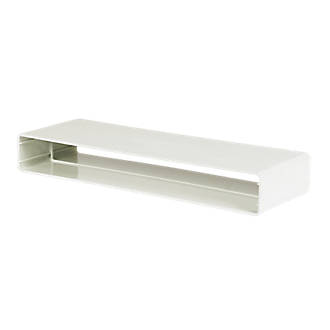 Image of Manrose Rectangular Flat Channel Connector White 225mm 