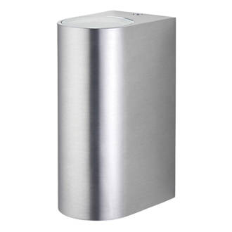 Image of LAP Outdoor Up & Down Wall Light Brushed Aluminium 