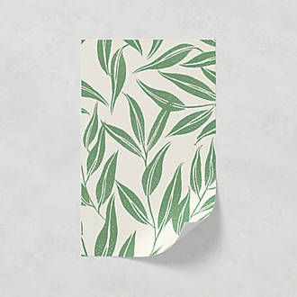 Image of LickPro Green Botanical 03 Wallpaper Sample 0.18m x 0.29m 
