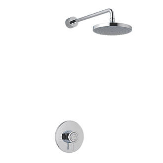 Image of Mira Element BIR Rear-Fed Concealed Chrome Thermostatic Mixer Shower 