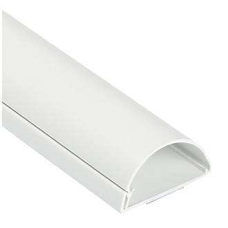 Image of D-Line PVC White TV Trunking 50mm x 25mm x 1.5m 