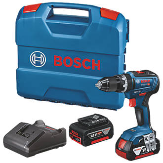 Image of Bosch GSB 18V-55 18V 2 x 5.0Ah Li-Ion Coolpack Brushless Cordless Combi Drill 