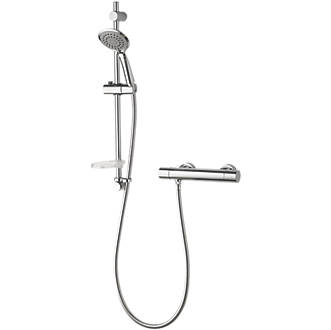 Image of Aqualisa Sierra Cool Touch Rear-Fed Exposed Chrome Thermostatic Bar Mixer Shower 
