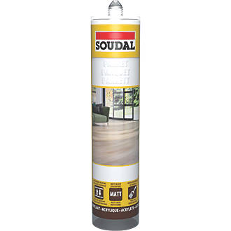 Image of Soudal Parquet & Timber Sealant & Filler Pearl White 290ml 