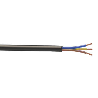 Image of Time 3183P Black 3-Core 0.75mmÂ² Flexible Cable 50m Drum 