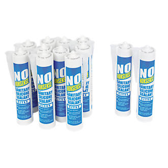 Image of No Nonsense Sanitary Silicone Clear 310ml 12 Pack 
