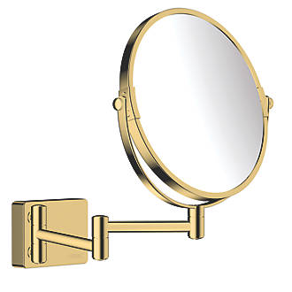 Image of Hansgrohe AddStoris Shaving Mirror Polished Gold Optic 208mm x 344mm x 283mm 