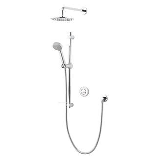 Image of Aqualisa Smart Link HP/Combi Rear-Fed Chrome Thermostatic Smart Shower With Diverter 