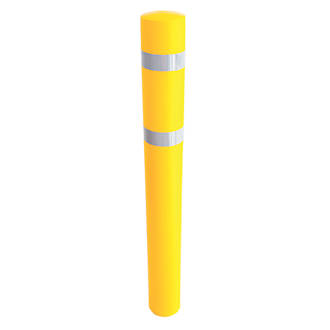 Image of Addgards Bollard Sleeve Yellow 126mm x 126mm 