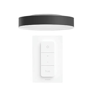 Image of Philips Hue Ambiance Enrave LED Ceiling Light Black 19.2W 1900-2450lm 
