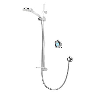 Image of Aqualisa Q Gravity-Pumped Black / Chrome Thermostatic Smart Shower 