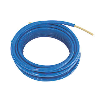Image of Qual-Pex Plus+ Easy-Lay 3/4" PE-X Plumbing & Central Heating Pipe 800mm x 50m Blue 
