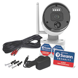 Image of Swann SWNVW-500CAM-EU White Wired 1080p Indoor & Outdoor Bullet Add-On Camera for Swann Wi-Fi NVR CCTV Kit 