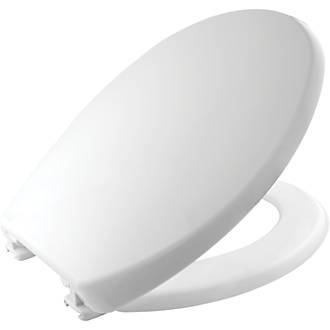 Image of Bemis Atlantic Spa Eco Standard Closing Toilet Seat Polypropylene White 