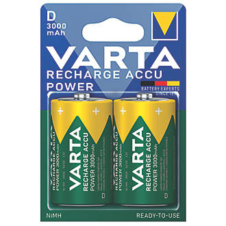 Image of Varta Ready2Use Rechargeable D Batteries 2 Pack 