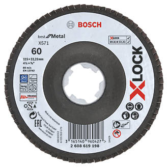 Image of Bosch X-Lock Flap Disc 115mm 60 Grit 