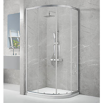 Image of Triton Neo Eight Framed Quadrant Shower Enclosure Non-Handed Chrome 900mm x 900mm x 1900mm 