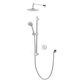 Image of Aqualisa Smart Link Gravity-Pumped Rear-Fed Chrome Thermostatic Smart Shower With Diverter 