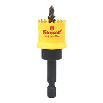 Image of Starrett CSC20 Straight & Hex Shank Multi-Material Bi-Metal Cordless Smooth Cutting Hole Saw 20mm 