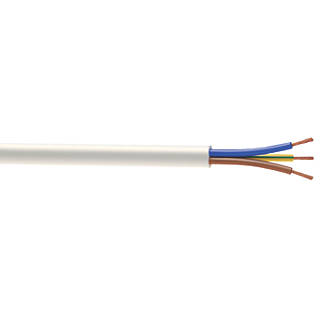 Image of Time 3093Y White 3-Core 2.5mmÂ² Flexible Cable 50m Drum 