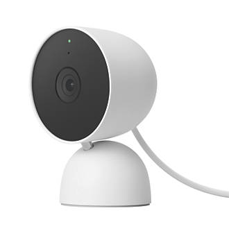 Image of Google Nest GA01998-GB 12V Power Supply White Wired 1080p Indoor Round Smart Camera 