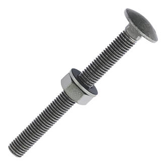 Image of Timco In-Dex Exterior Carriage Bolts Organic Green 10 x 100mm 10 Pack 