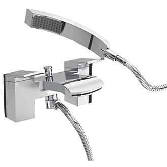 Image of Bristan Descent Deck-Mounted Bath Shower Mixer Tap Chrome 
