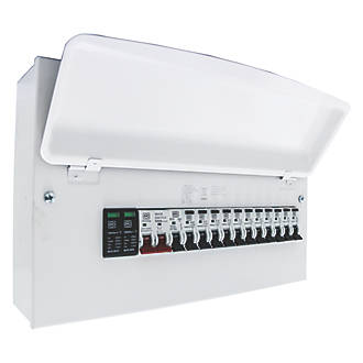 Image of MK Sentry 16-Module 11-Way Populated High Integrity SPD Enclosure Kit Consumer Unit with SPD 