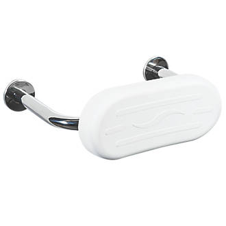 Image of Nymas BR-270SC/SP Back Rest with Pad Polished Stainless Steel / White 