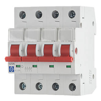 Image of Lewden 125A 4-Pole 3-Phase Mains Switch Disconnector 