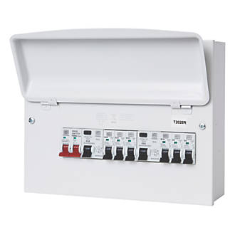 Image of MK Sentry 12-Module 6-Way Populated Dual RCD Consumer Unit 