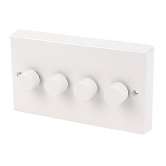 Image of Varilight V-Dim 4-Gang 2-Way Dimmer Switch White 