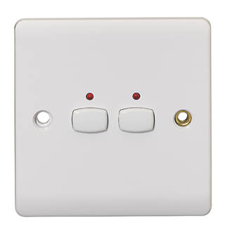 Image of Energenie 2-Gang 2-Way Smart Light Switch White 