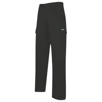 Image of Goodyear Classic Cargo Trousers Black / Royal 32" W 31" L 