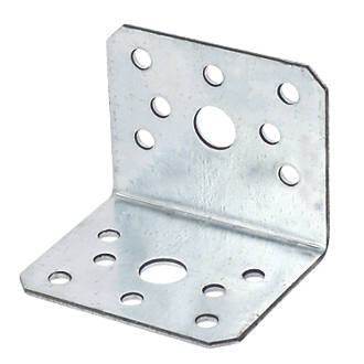 Image of Sabrefix Heavy Duty Angle Brackets Galvanised 60 x 50mm 10 Pack 