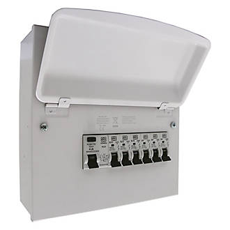 Image of MK Sentry 8-Module 8-Way Populated High Integrity RCD Incomer Consumer Unit 