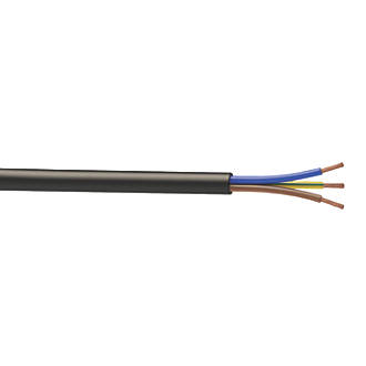 Image of Time 3183P Black 3-Core 0.75mmÂ² Flexible Cable 25m Drum 