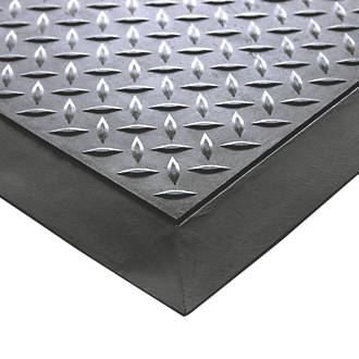 Image of COBA Europe Comfort-Lok Anti-Fatigue Floor Mat Black 0.8m x 0.7m x 12.5mm 
