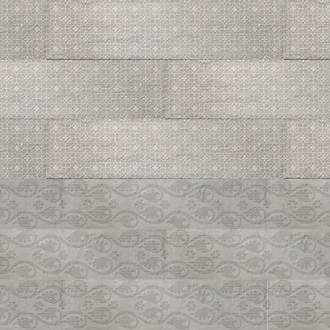 Image of Marquis Bricktrend Deco Grey Porcelain Tile 331.5mm x 81.5mm 46 Pack 