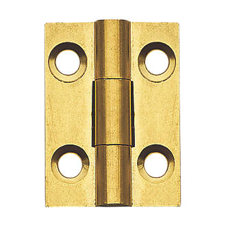 Image of Self-Colour Solid Drawn Butt Hinges 25mm x 19mm 2 Pack 