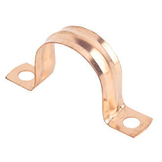 Image of 22mm Pipe Clips Copper 10 Pack 