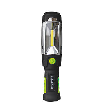 Image of Luceco Rechargeable LED Inspection Torch with Powerbank Green & Black 300lm 