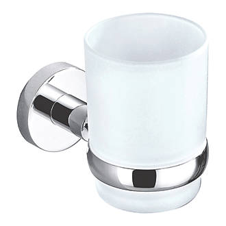 Image of Aqualux Perth Tumbler Holder with Glass Chrome 