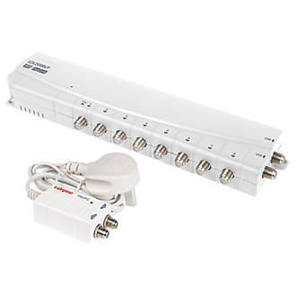 Image of Labgear LDL208BLP 8-Way Aerial Amplifier with Bypass 