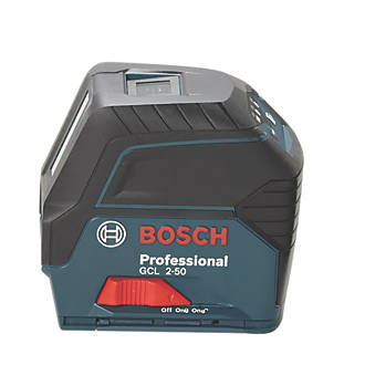 Image of Bosch GCL 2-50 Red Self-Levelling Cross-Line Line Laser With Receiver 