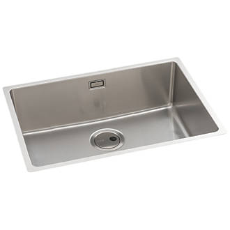 Image of Abode Matrix 1 Bowl Stainless Steel Undermount & Inset Kitchen Sink 750mm x 440mm 