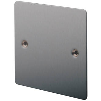 Image of LAP 1-Gang Blanking Plate Brushed Stainless Steel 