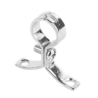 Image of 15mm Pipe Clips Chrome 10 Pack 