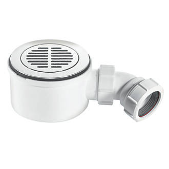 Image of McAlpine Slotted Shower Trap with 1 1/2" Outlet Chrome 90mm 